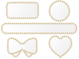 お花のレースフレーム