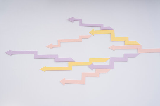 Arrow infographics. Business statistic, diagram, data visualization, graph information.