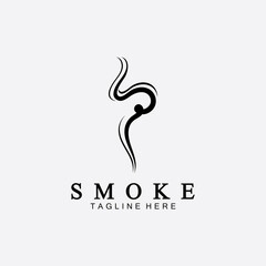 Smoke steam icon logo illustration isolated on white background,Aroma vaporize icons. Smells vector line icon, hot aroma, stink or cooking steam symbols, smelling or vapor