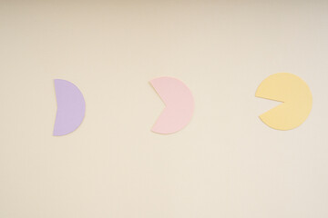 Circle diagram colorful infographics. Business statistic, diagram, data visualization, graph information.