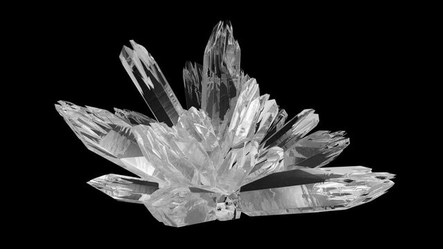 Crystals of a beautiful transparent mineral.