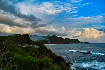 clouds over the sea