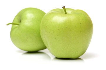 green apple isolated on white background