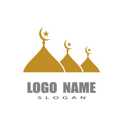 Mosque Logo Template vector symbol illustration design