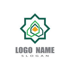 Mosque Logo Template vector symbol illustration design