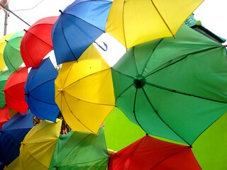 colorful umbrella background