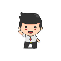 cute chibi businessman