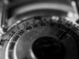 Closeup of a light meter