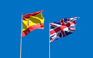 Flags of Spain and Spain.