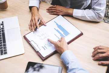Man Analysis Business Accounting working with Individual income tax return.Accounting concept