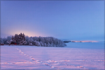 Wintermorgen bei herrlichem Licht