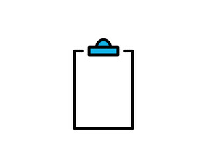 Clipboard premium line icon. Simple high quality pictogram. Modern outline style icons. Stroke vector illustration on a white background. 