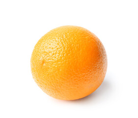 Tasty orange on white background