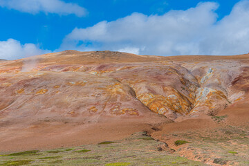 Krafla lava fields at Leirhnjukur on Iceland