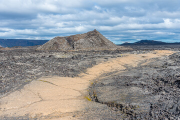 Krafla lava fields at Leirhnjukur on Iceland