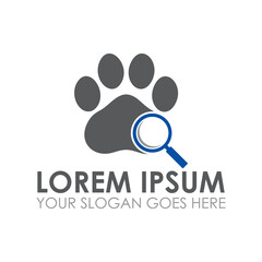 search pet vector , pet care logo