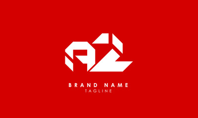 Alphabet letters Initials Monogram logo AZ, ZA, A and Z