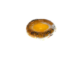 flour bagel isolated on white background