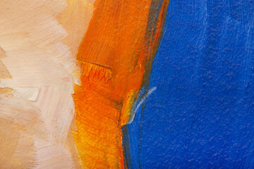The texture of the canvas, coated with oil paints. Trendy colors, copy space. The concept of a creative atmosphere, artistic events, education, etc.