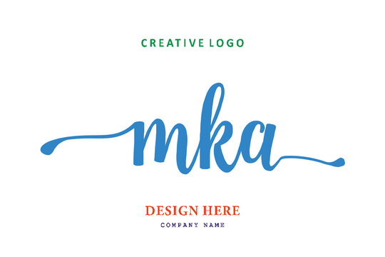 MKA lettering logo is simple, easy to understand and authoritative