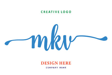 MKV lettering logo is simple, easy to understand and authoritative