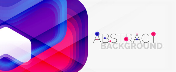 Vector 3d arrow geometric composition, abstract background for business or technology presentation, internet poster or web brochure cover, wallpaper