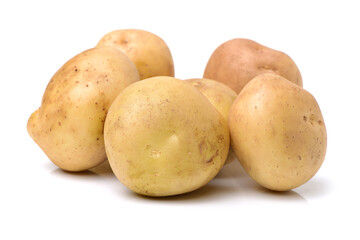 New potato isolated on white background 
