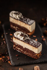 Piece of delicious homemade cake