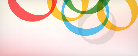 Ring geometric shapes, o letter repetition wallpaper. Abstract background for business or technology presentations, internet posters or web brochure covers