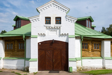 Equestrian building, arena in the Serednikovo estate in the Moscow region, a park-manor ensemble of...