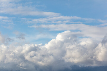 Clouds in the sky as background. Nature