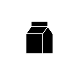 milk carton icon - vector simple illustration