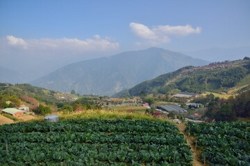 Mountain landscape-Mountain View Resort in the Hsinchu,Taiwan.