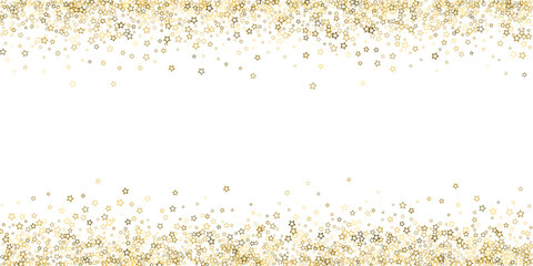 Glitter Stars. Luxury Confetti tiny Gold Christmas
