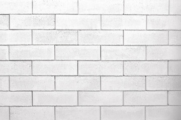 Naklejka premium White gray texture background old brick wall line patterns and space
