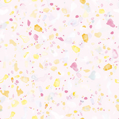 Terrazzo Texture Vector. Flooring Seamless Pattern