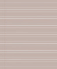 Fototapeta premium Grid paper. Abstract striped background with white horizontal lines. Geometric pattern for school, wallpaper, textures, notebook. Lined paper blank isolated on transparent color background