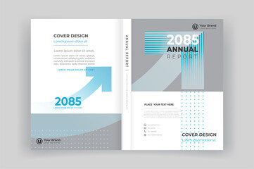 Corporate book cover design template. Brochure  template.