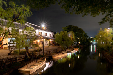 倉敷美観地区の夜景