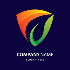 Natural shield logo images illustration