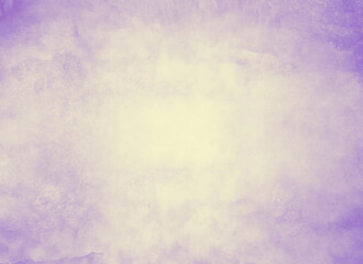 Color sky with clouds as background. Watercolor