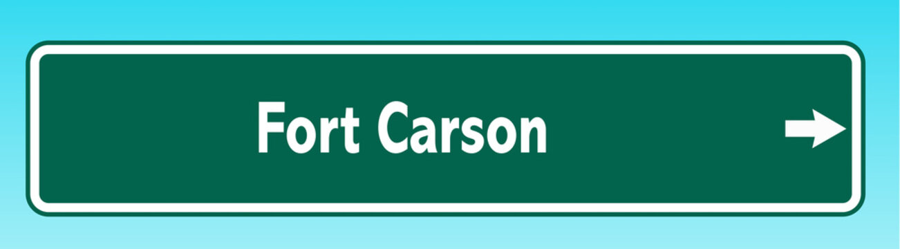 Fort Carson Road Sign