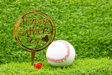 baseball with Happy Father's Day 