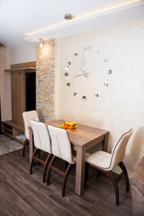 Modern kitchen with stylish furniture