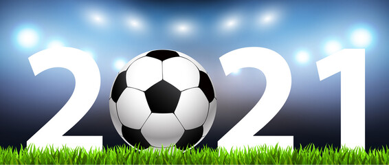 Naklejka premium Fussball 2021