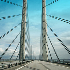 Øresund Bridge between Copenhagen and Sweden