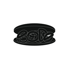 vector icon of squid sandwich typical of madrid spain