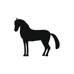 vector icon, horse on white background