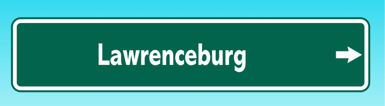 Lawrenceburg Road Sign