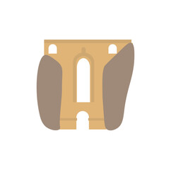vector icon, of bridge in Ronda spain